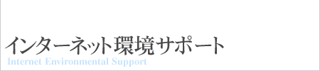 �C���^�[�l�b�g���T�|�[�g